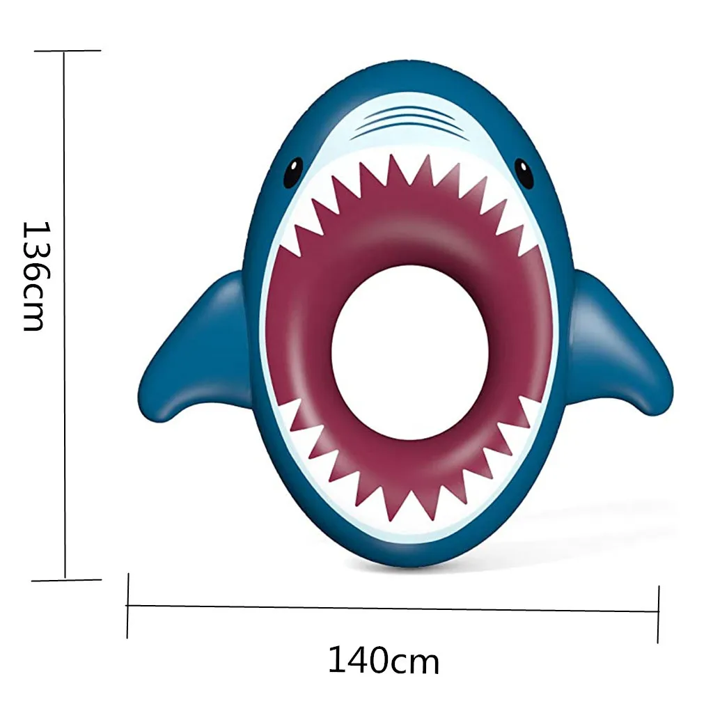 Надувная Акула развлекательная Летняя Пляжная надувная трубка для бассейна