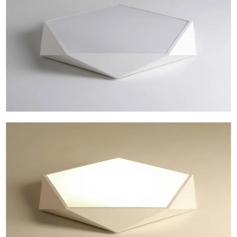Креативная светодиодная Геометрическая потолочная лампа простой современный