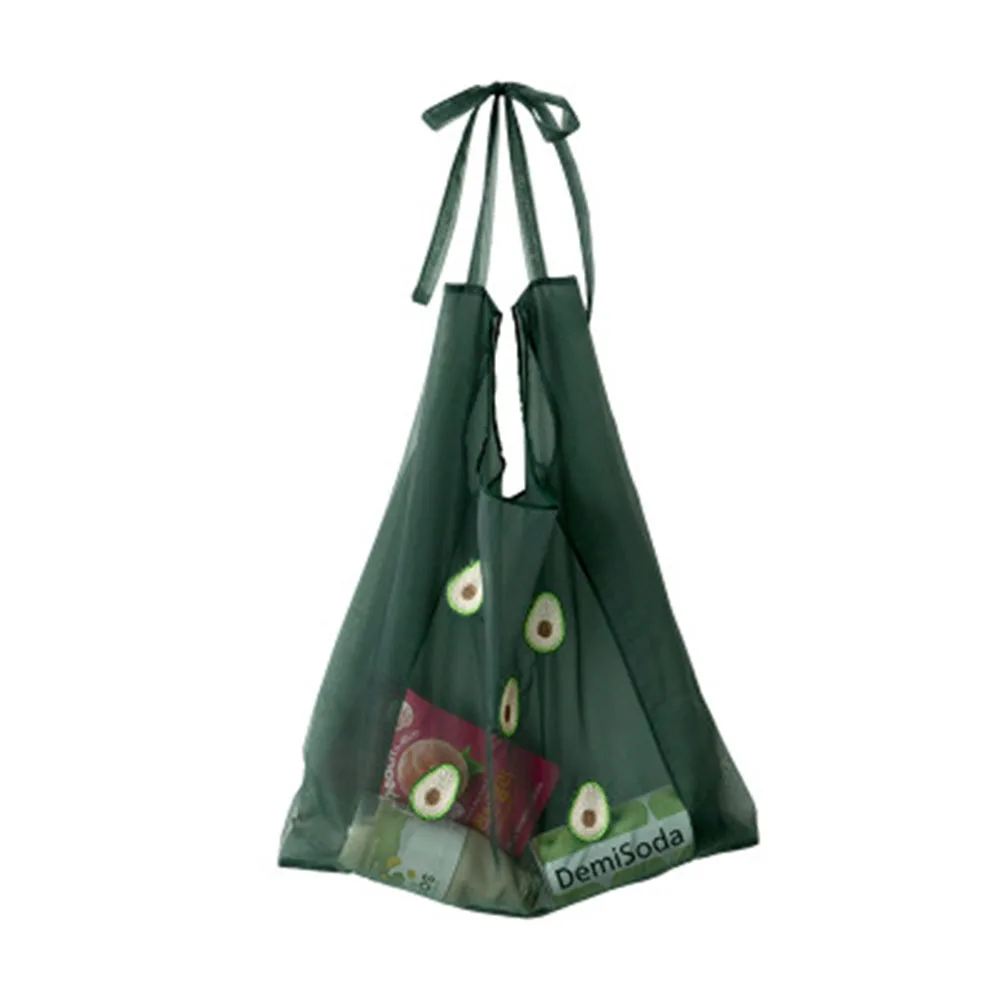 

1pcs Women Transparent Tote Organza Yarn Cloth Beach Bag Embroidery Handbag High Quality Eco Clear Hand Bags Purse