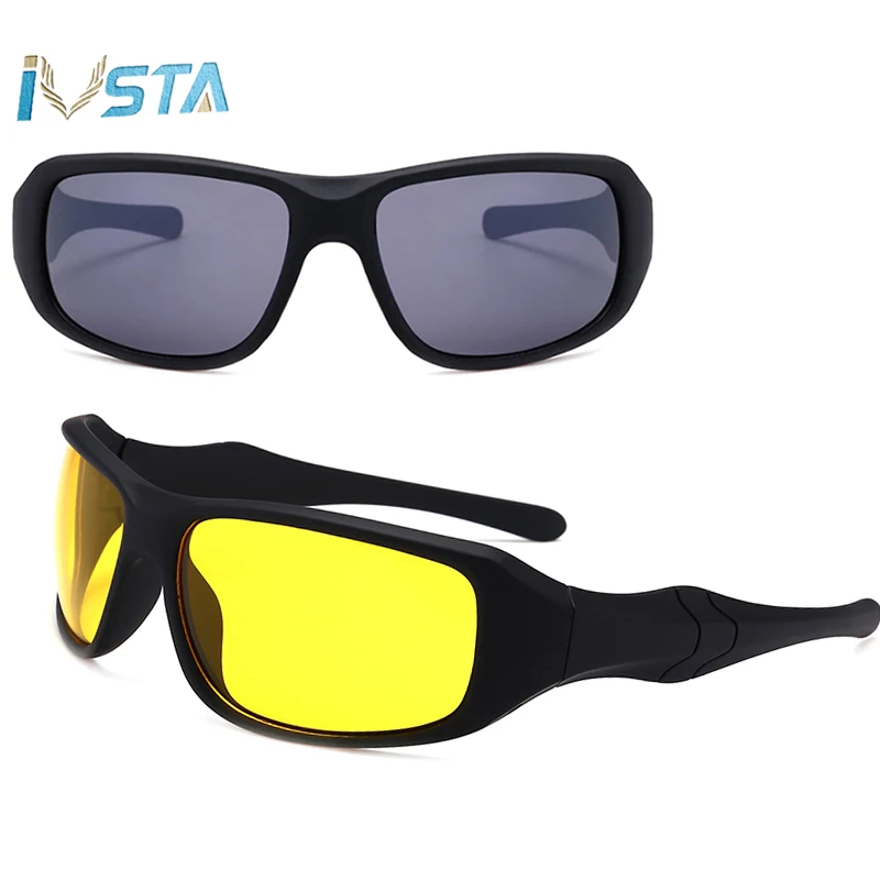 IVSTA солнцезащитные очки больших размеров d желтые ночного видения мужские в стиле