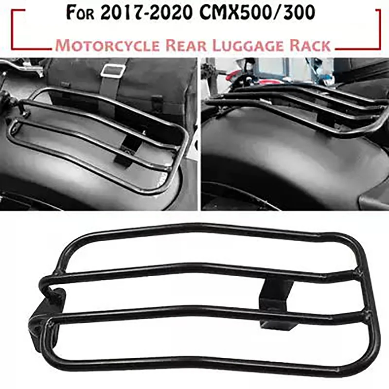 

Black Rear Luggage Rack Tail Rack Touring Carrier for Honda REBEL CM500 CM300 2017+ Motorcycle Accessories
