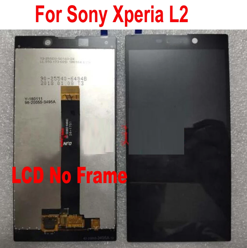 ЖК дисплей с сенсорной панелью и дигитайзером в сборе рамкой для Sony Xperia L2 датчик