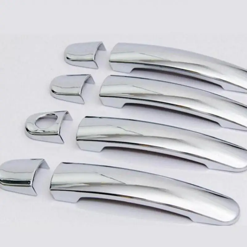 

For Skoda Fabia 2 2007-2014 Chrome Handle Cover Trim Set Mk2 5j Hatch Wagon Comib 2009 2013 Car Accessories Stickers Car Styling