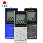 Портативный радиоприемник HanRongDa, FMAM радио с ЖК-дисплеем и кнопкой блокировки, карманное радио с наушниками, 9 кГц10 кГц