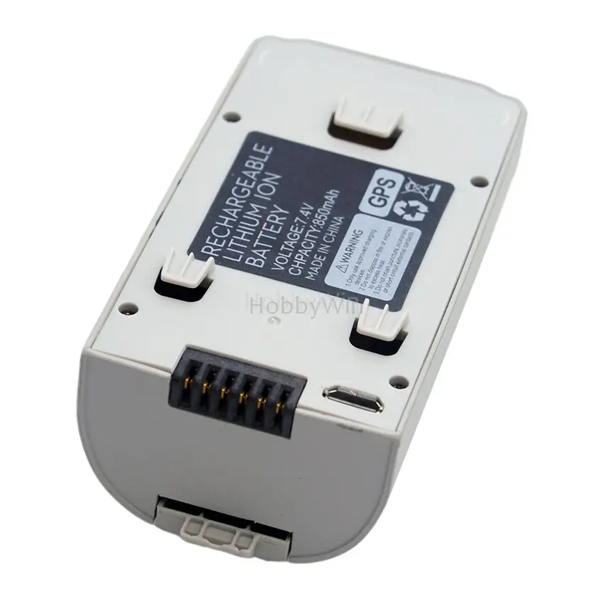 Запасной аккумулятор HR H6 7,4 В 850 мАч, серый для радиоуправляемого квадрокоптера SHRC, гоночного дрона GPS FPV