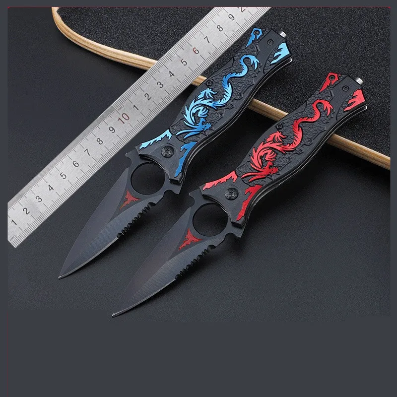 Складной карманный нож Персонализированная коллекция Дракон графика Выживание