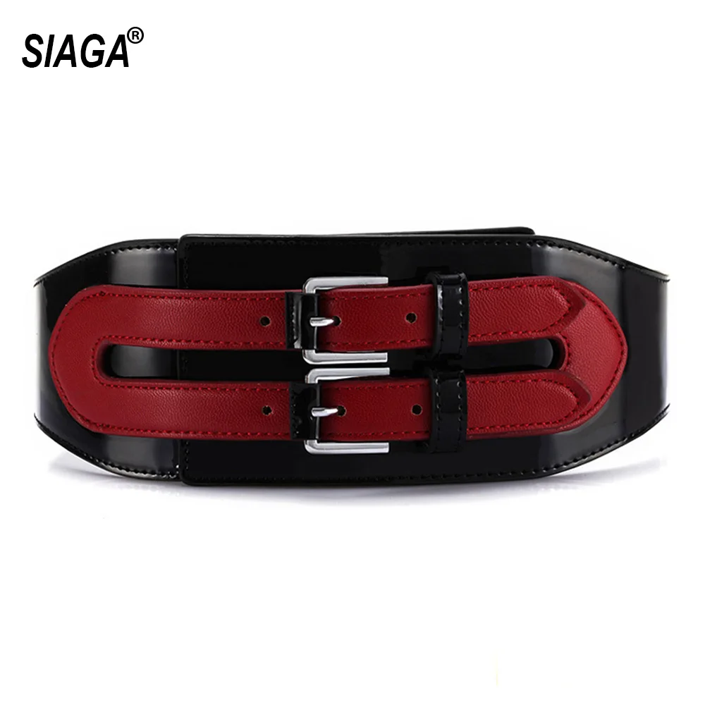 Женский черный пуховик из лакированной кожи с поясом FCO120|Женские ремни| |