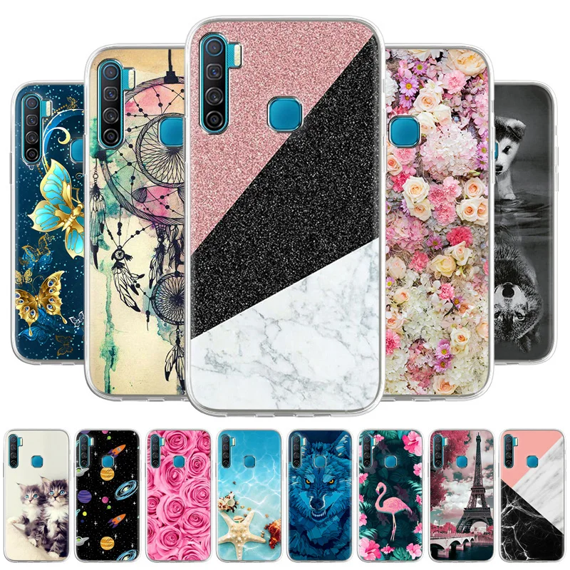 cute phone case for infinix zero 8 case silicone funda on infinix note 8 7 hot 10 9 play s5 lite smart 4c soft cover clear shell free global shipping