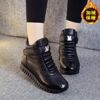 winter plus velvet warm waterproof high top shoes womens soft soled sports all match casual cotton shoes womens snow boots
