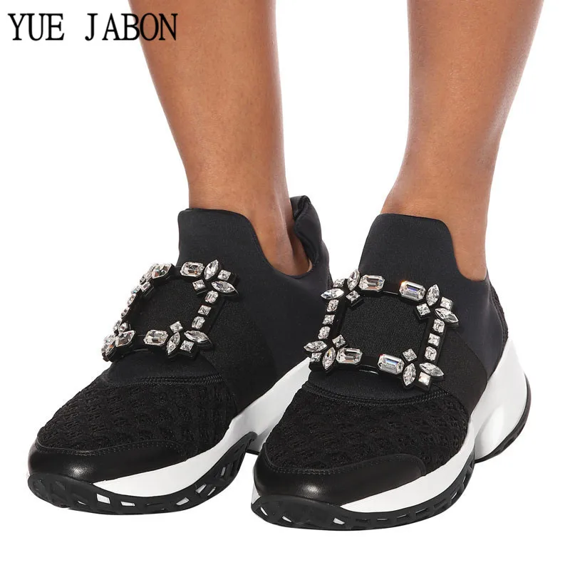 Кроссовки женские сетчатые прозрачные на толстой подошве для тенниса 2020