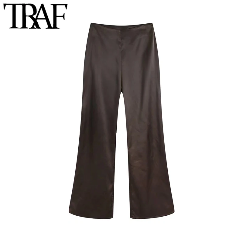 

Брюки-клеш Женские с завышенной талией, на молнии