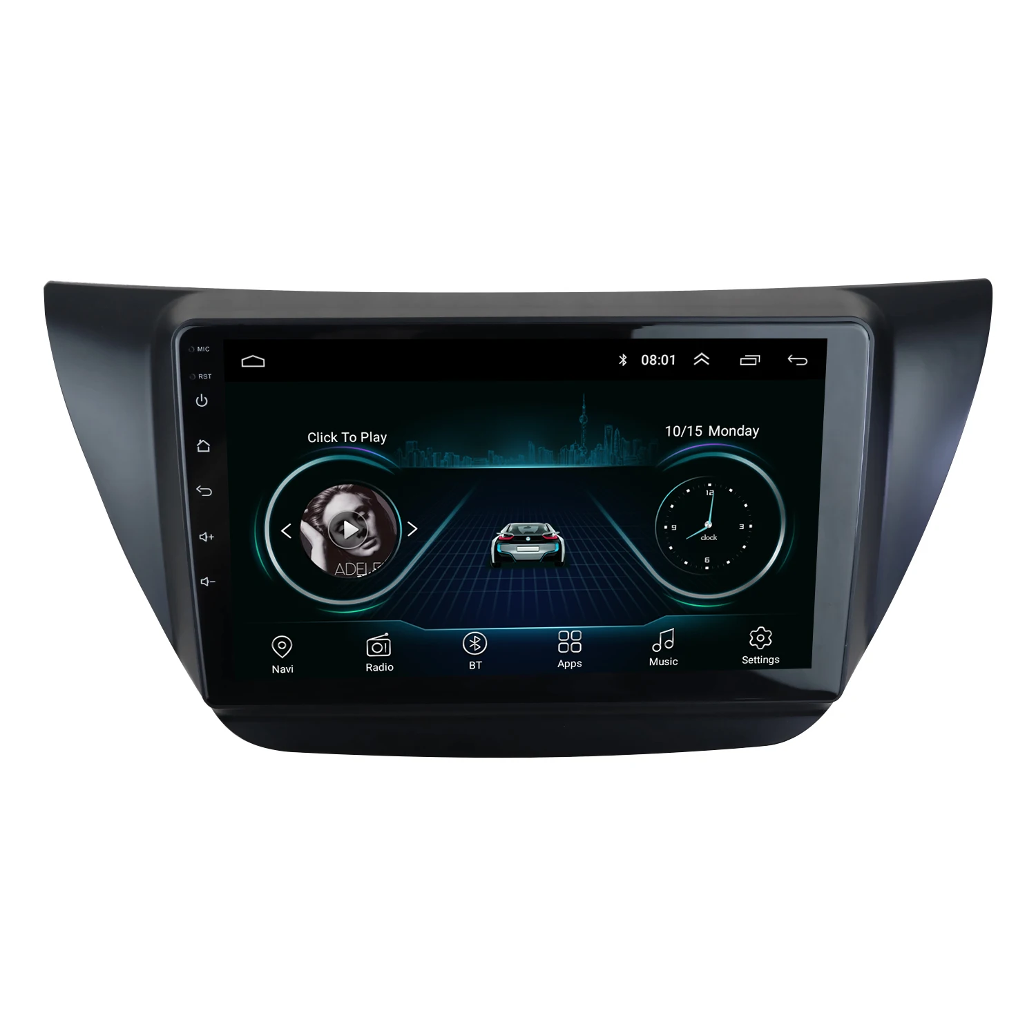 Радиоприемник Fascia 9 дюймов для MITSUBISHI LANCER IX 2006 с двойной рамой Din установочный