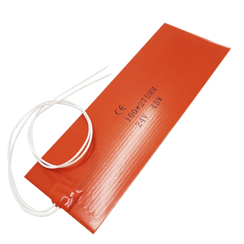 Силиконовый нагреватель с клейкой задней стороной 12 В 24 45 Вт 100 х275мм | Инструменты