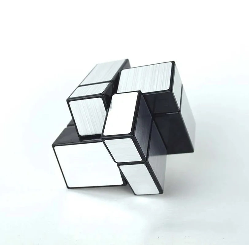 Профессиональный волшебный зеркальный куб 3x3x3 2x2x2 золотистый серебристый литой с