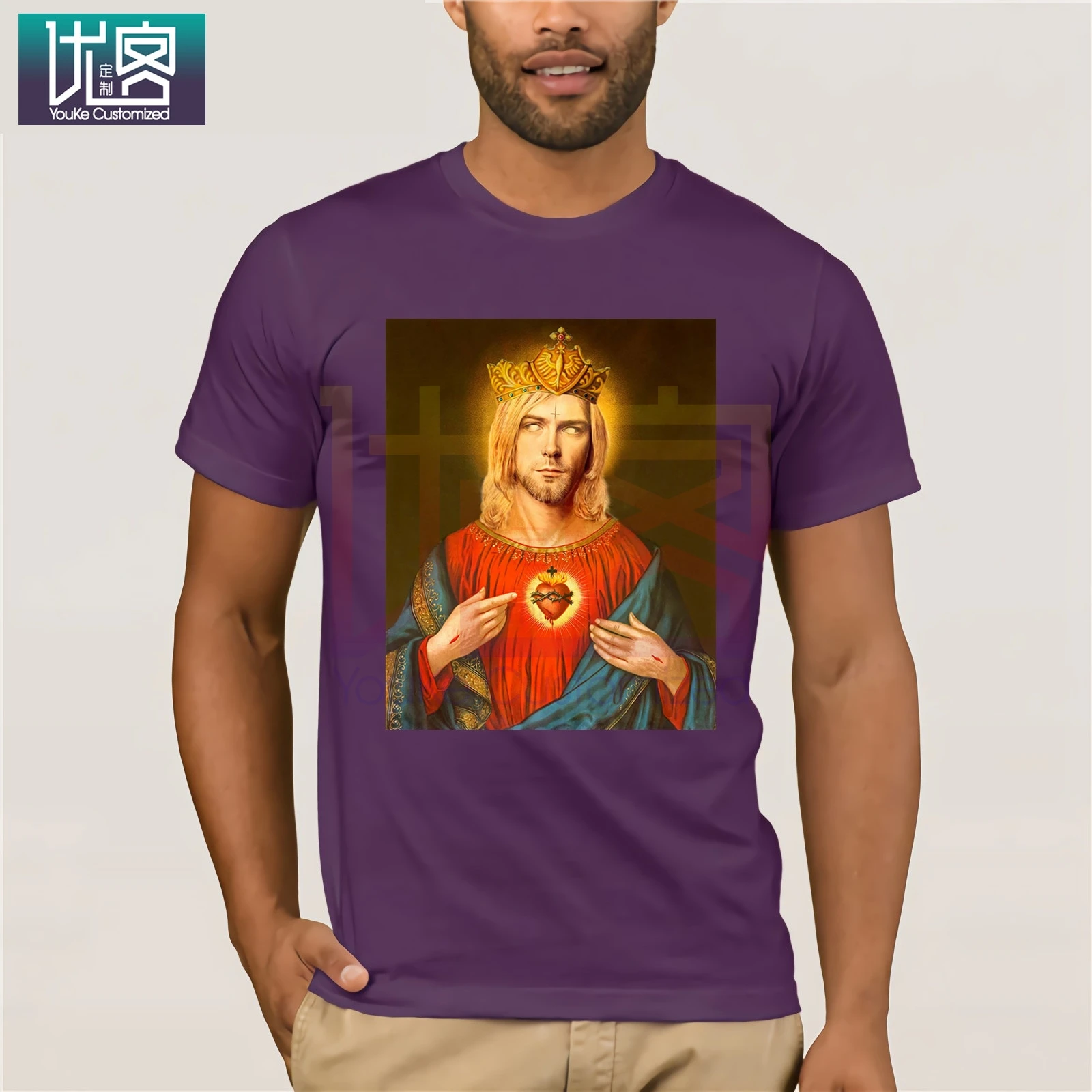 Nirvana Kurt Cobain Футболка мужская Harajuku Song Lyrics обрамленная печать рок-звуков летняя Lothes