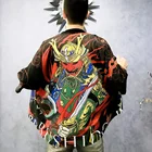 Кимоно, кардиган для мужчин, юката Оби, мужское кимоно хаори, Японская уличная одежда, косплей, костюм самурая, японская одежда, F3013