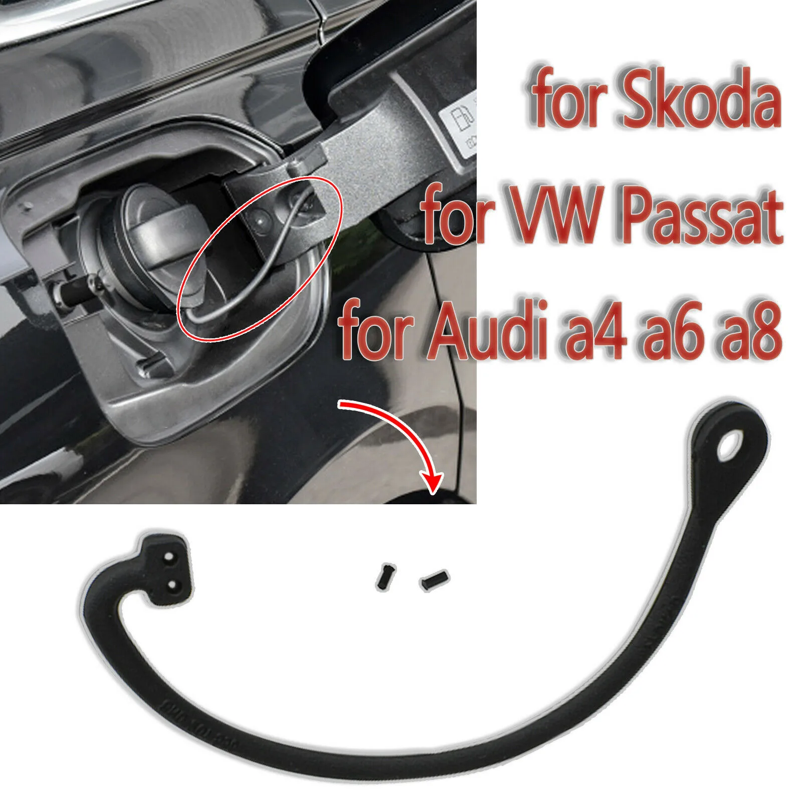 

1pcs Fuel Tank Cover Line Accessories Black For GOLF 1986-2006 For PASSAT 1988-2005 Gas Cap
