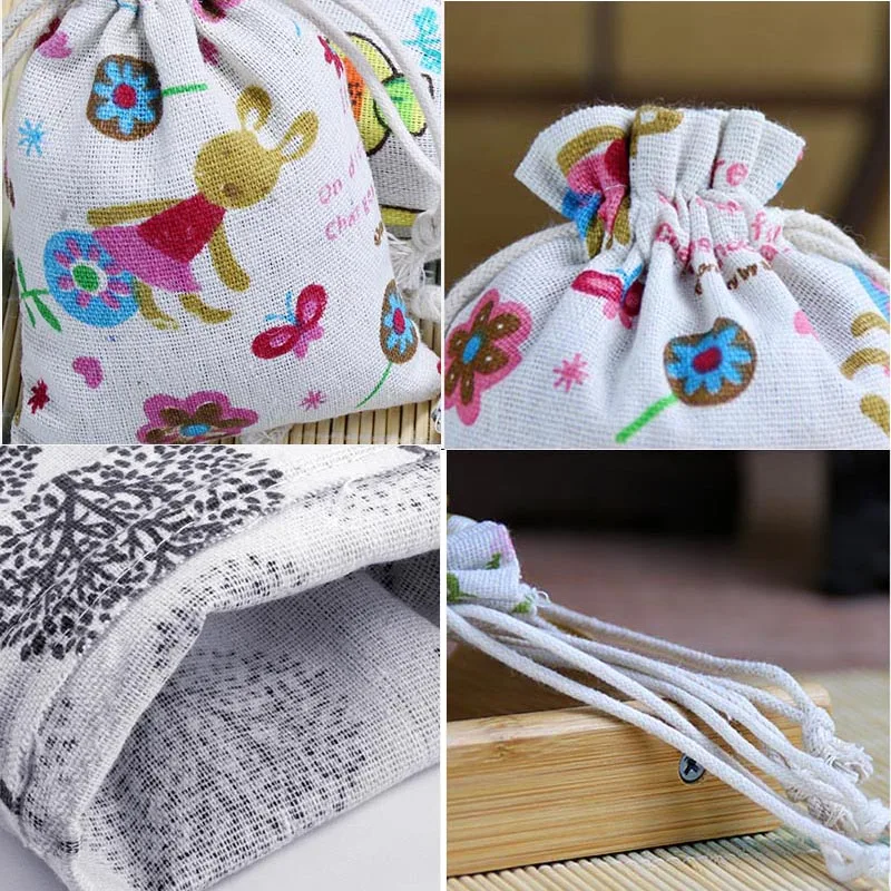 

2 Pcs/lot Multi Colors Jewelry Packaging Bags Blue White Porcelain Bag 10X14cm 13X18cm Wedding Gift Organza Bag Jewelry Pouches