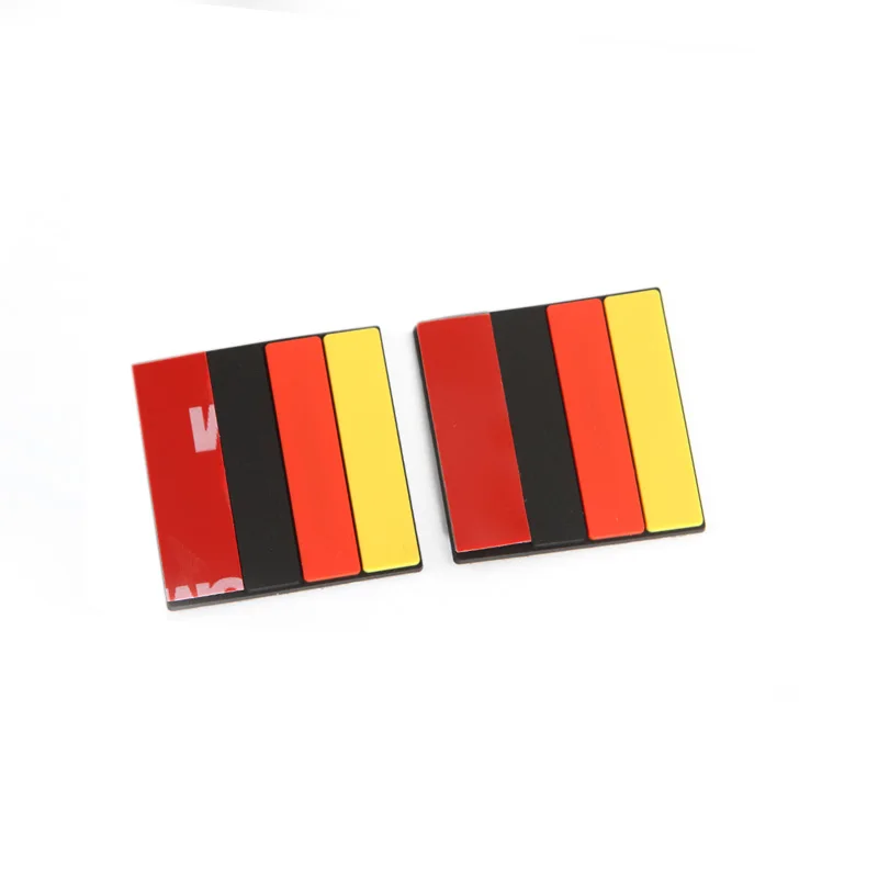 2-10 шт. автомобильные 3D наклейки с немецким флагом декоративная эмблема