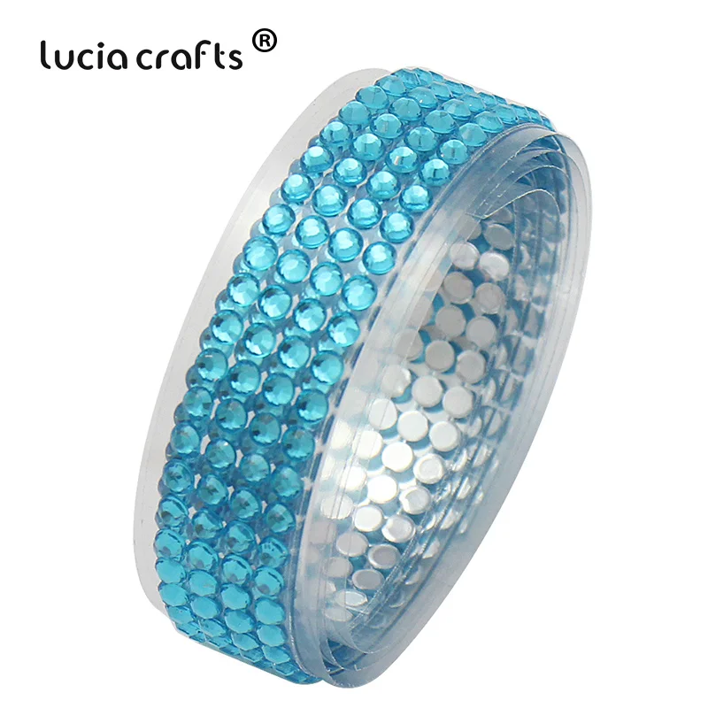 Lucia crafts 18 мм* 50 см красочные акриловые стразы самоклеющиеся ленты пояс Скрапбукинг Материал 1 шт I1011
