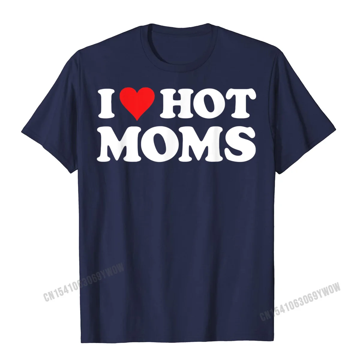 Футболка мужская с надписью I Love Hot Mommy | Мужская одежда