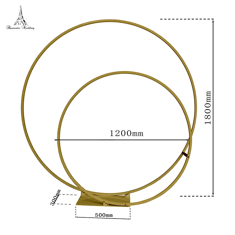 1 шт./лот романтический свадебный новый дизайн Свадебная металлическая Арка с