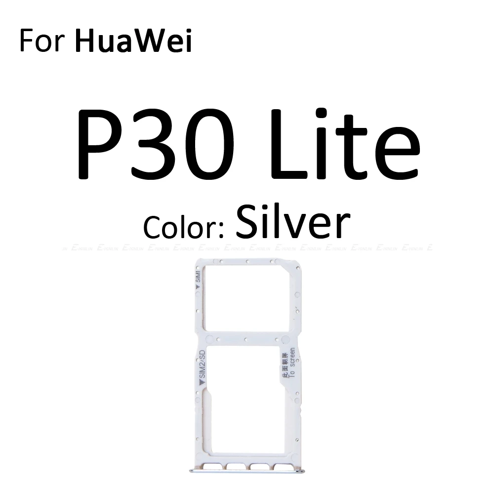 Высокое качество Micro SD/Sim карты лоток гнездо адаптер для HuaWei P30 Pro Lite Разъем Держатель Слот ридер детали контейнера