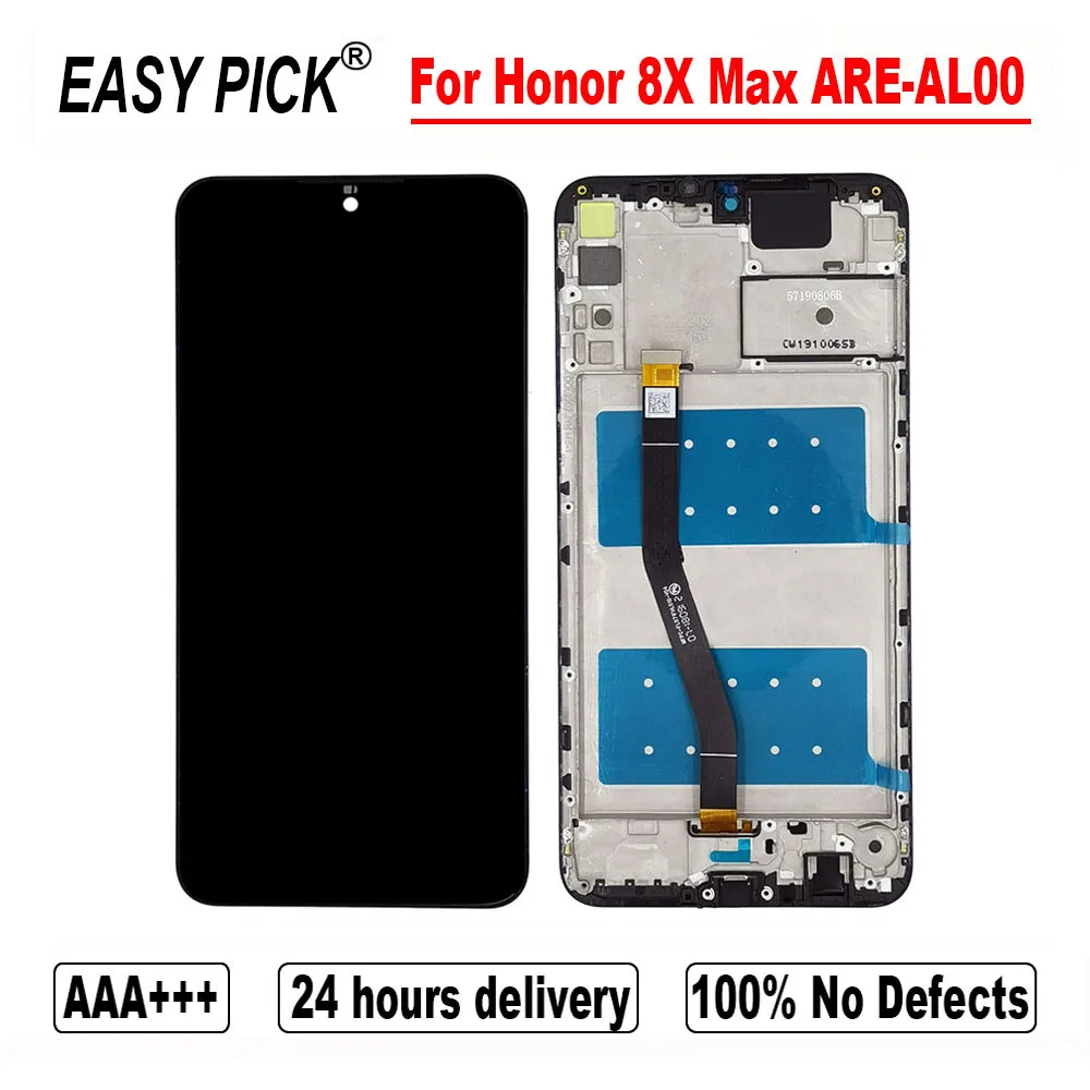 Дисплей для Huawei Honor 8X JSN-LX1 JSN-L21 LX2 L22 JSN-AL00 ЖК-дисплей сенсорный экран дигитайзер в