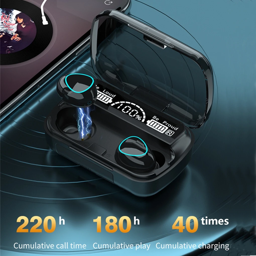 TWS-стереонаушники с зарядным футляром и поддержкой Bluetooth 5 1 3500 мА · ч | Электроника