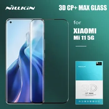 Nillkin for Xiaomi Mi 11 5G Glass CP+ Max 3D Full Cover Tempered Glass Anti-Scratch Screen Protector for Xiaomi Mi11 Mi 11 5G