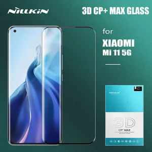 nillkin for xiaomi mi 11 5g glass cp max 3d full cover tempered glass anti scratch screen protector for xiaomi mi11 mi 11 5g free global shipping