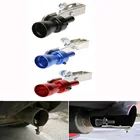 Универсальный звуковой симулятор автомобильный турбо свисток выхлопная труба глушитель выдувной Тюнинг автомобиля Тюнинг тюнинг красные синие S глушители