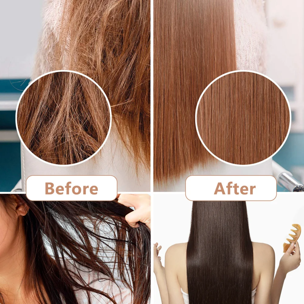 

Natural Ox Horn Pocket Comb SPA Guasha Scalp Brush Hair Care Combs