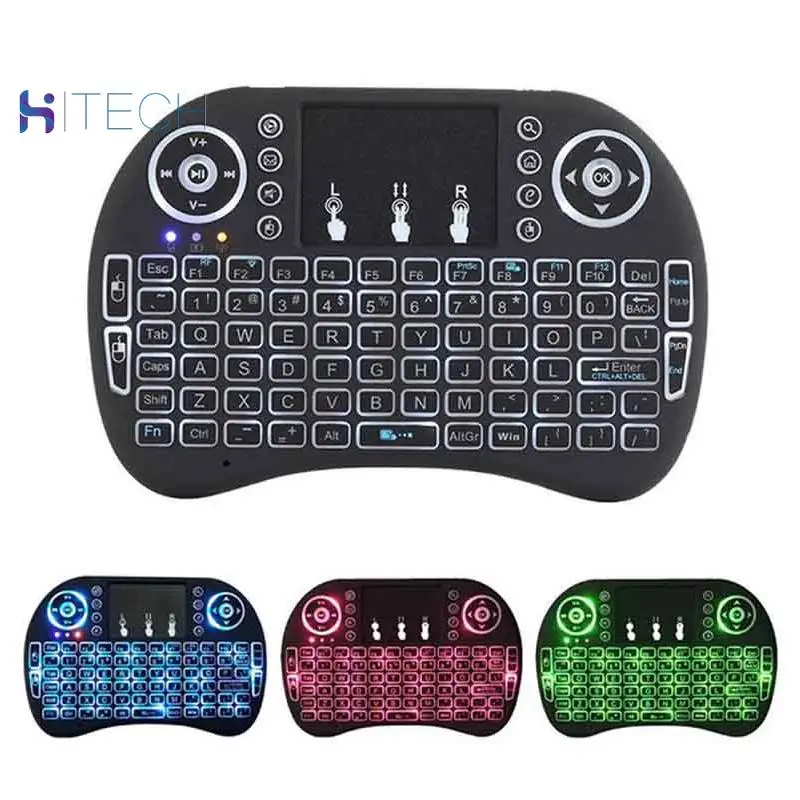 Беспроводная мини-клавиатура 2 4 ГГц 3 цвета английский и русский воздушная мышь с