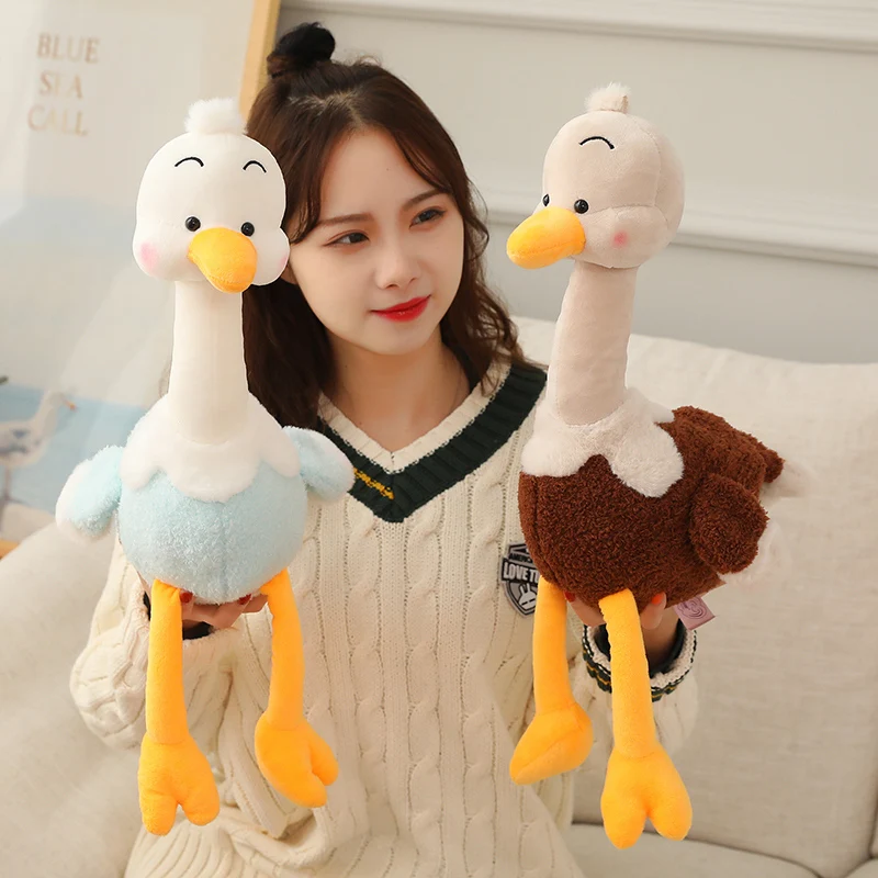 

1pc 35/55cm Cartoon colorful ostrich Plush Toys Stuffed Flying birds Soft Gift Toy For Children Kids Boy