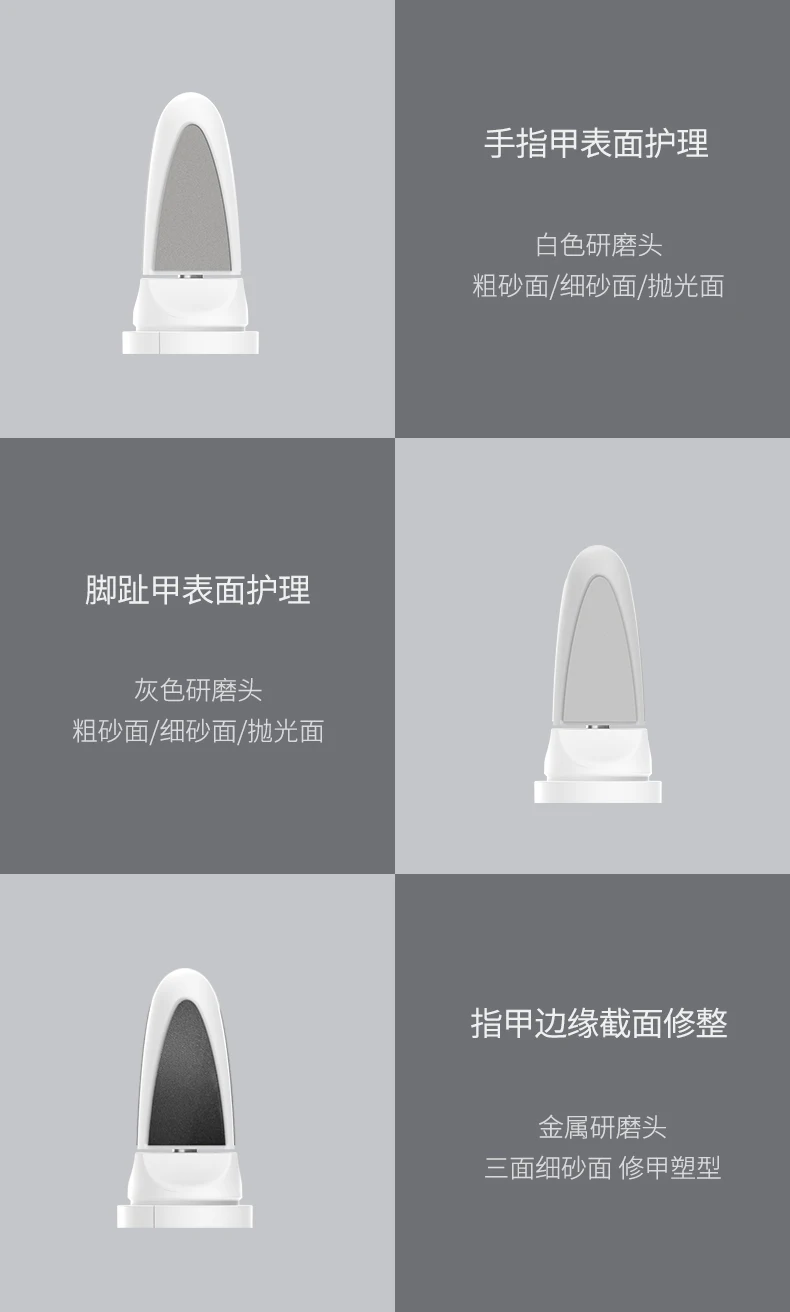 Xiaomi mijia yueli электрический триммер для ногтей, машинка для стрижки детей, безопасный триммер для ногтей, резак для маникюра, педикюра, ножницы для ухода за ногтями