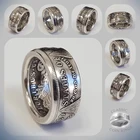 Кольца в винтажном стиле для мужчин, ювелирные изделия в стиле стимпанк, Классические Монеты в стиле ретро, коктейльное простое круглое кольцо на палец