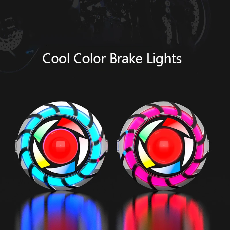 

1 шт. Ангел Flasheye передняя фара мотоцикла тормозной задние фонари Led Аксессуары для мотоциклов универсальный фонарь стоп-сигнала