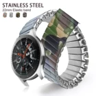 Ремешок из нержавеющей стали для Samsung Galaxy Watch 3 45 Solo, эластичный браслет для HUAWEI Watch GT 22E, 22 мм