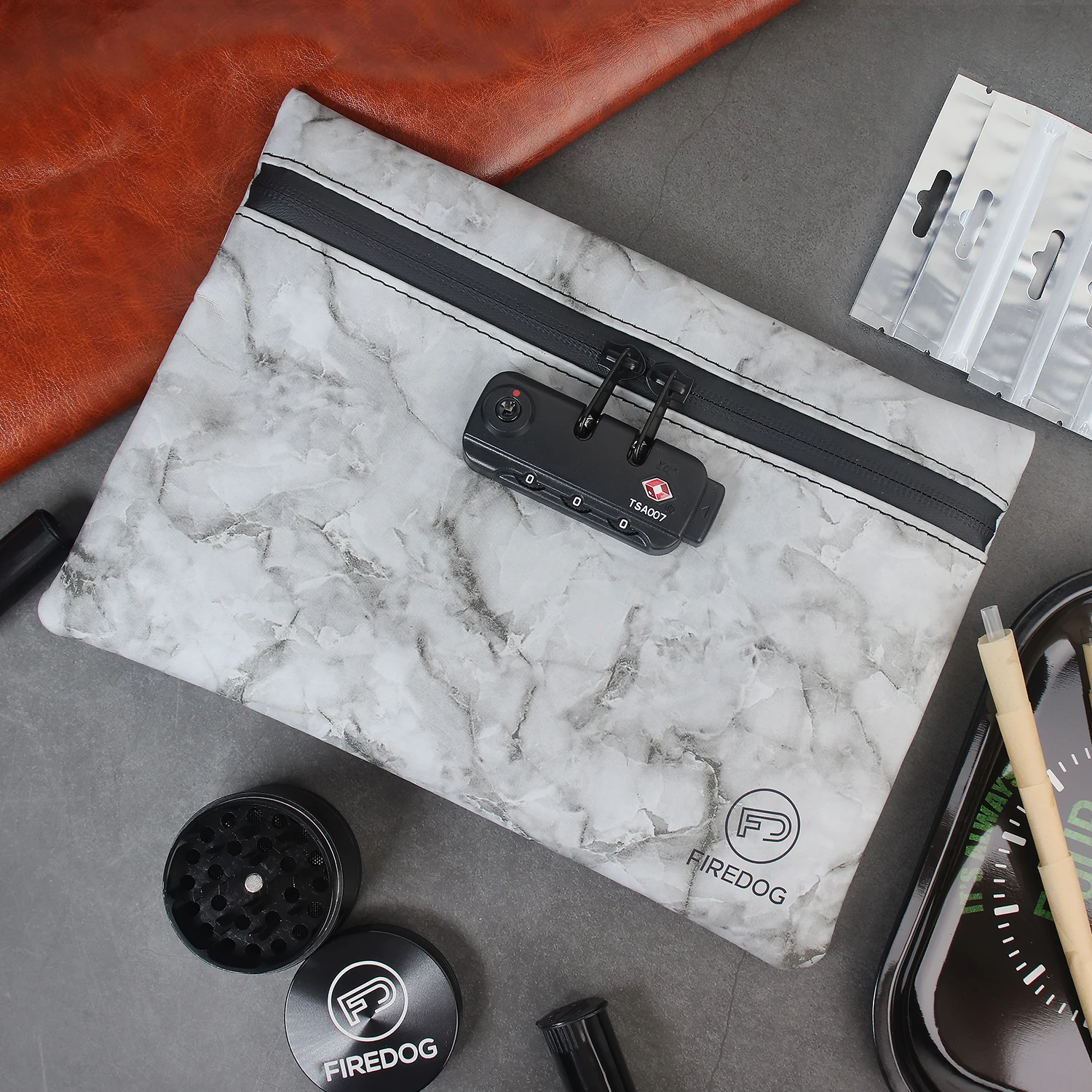 Огнеупорная сумка наборы аксессуары для сорняков табачная с замком чехол поднос