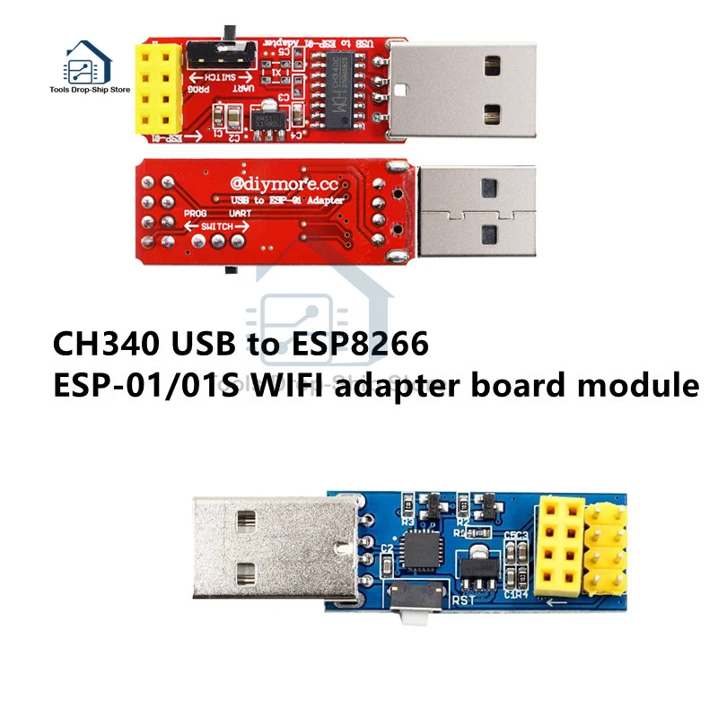 USB к ESP8266 ESP-01 Wi-Fi модуль адаптера с драйвером CH340G оптовая продажа и Прямая поставка