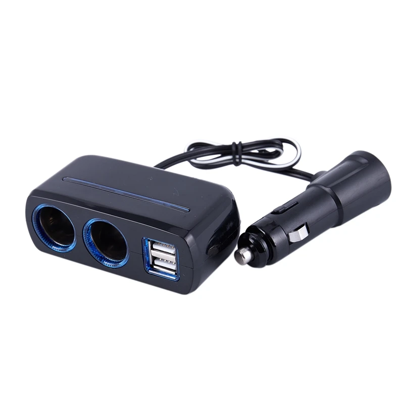 SHUNWEI 12 В зарядное устройство USB 3 гнездо мульти автомобильный делитель адаптер