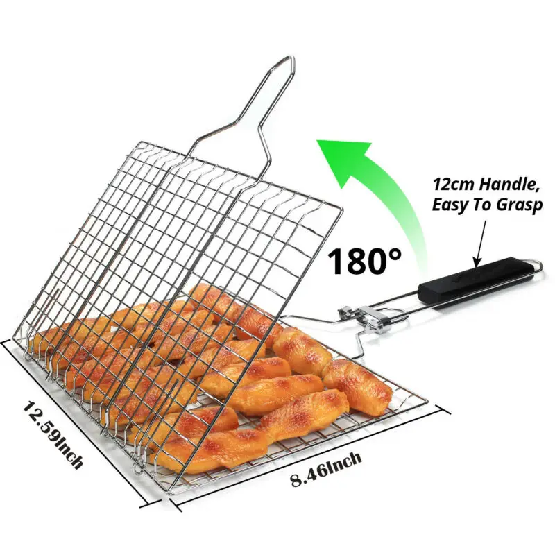 Барбекю гриль из нержавеющей стали Сменная сетка проволочная папка пластина для