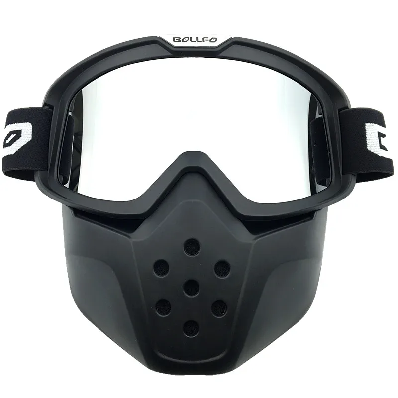 100% Новая Винтажная мотоциклетная модульная маска очки с фильтром рта идеально