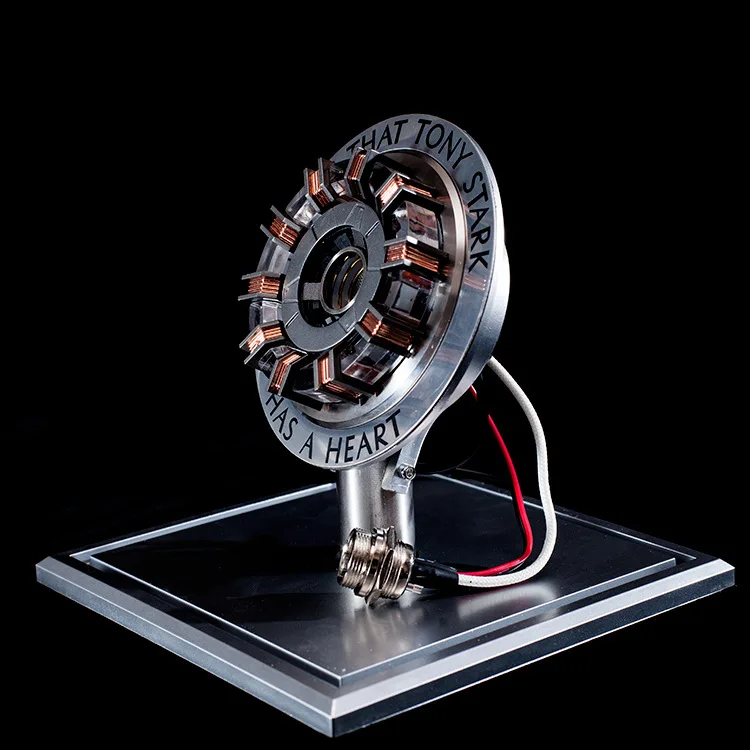 Металлический Ver MK2 MK1 Железный человек diy запчасти модель игрушки нагрудная лампа Мстители 1:1 Железный человек дуговой реактор фигурка дистанционный свет Arc