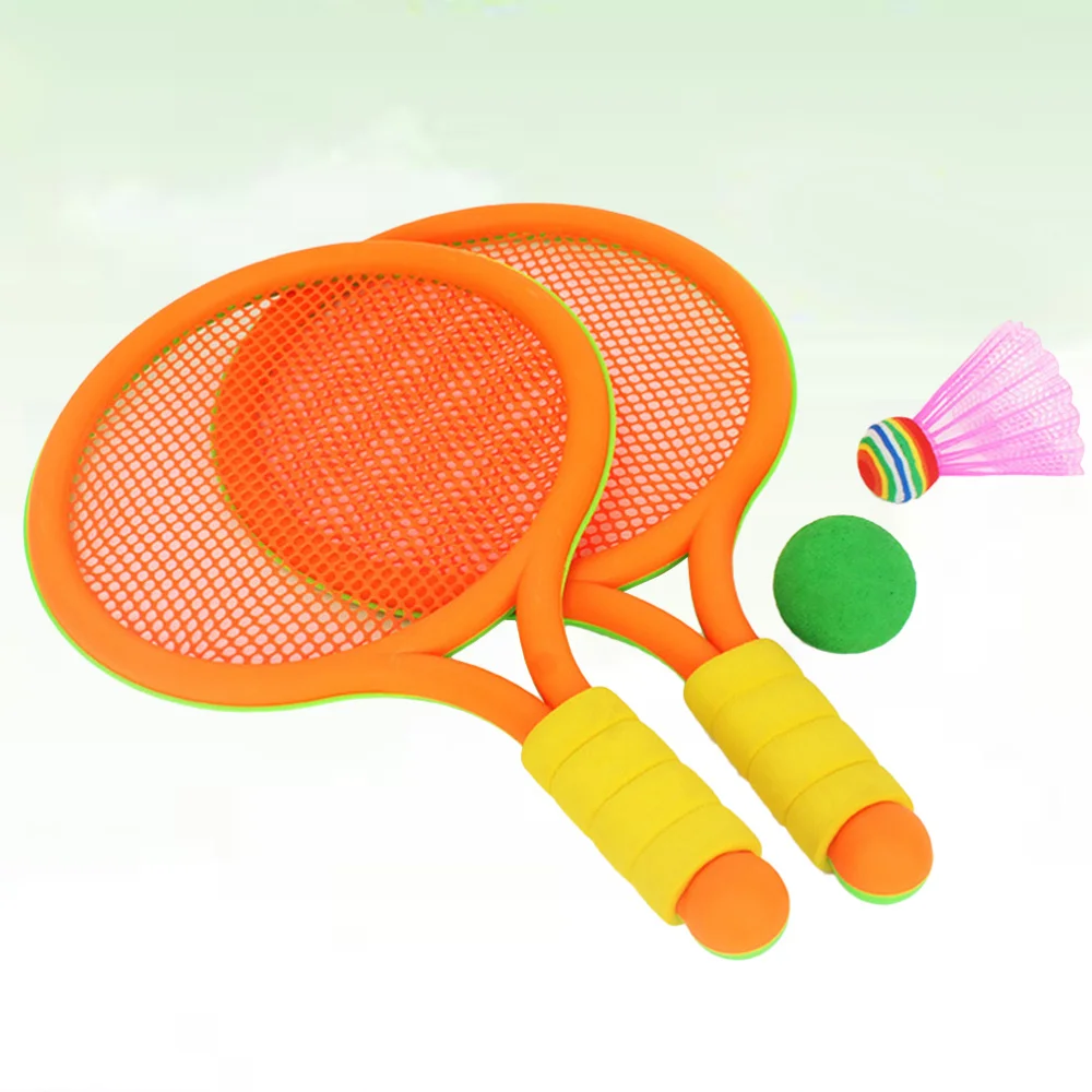 

1 Set Colored Badminton Racket Kids Training Outdoor Sports Leisure Toys Badminton Set for Kids Children Playing