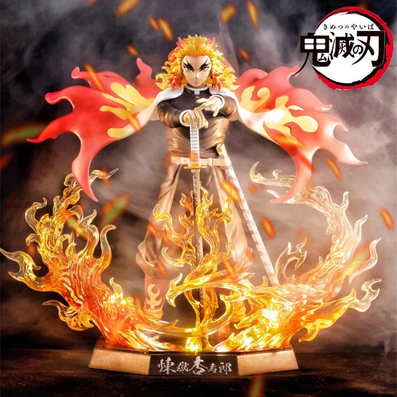 

Новинка, экшн-фигурка из аниме «рассекающий демонов» Kimetsu No Yaiba Rengoku Kyoujurou, коллекционные фигурки, статуэтка