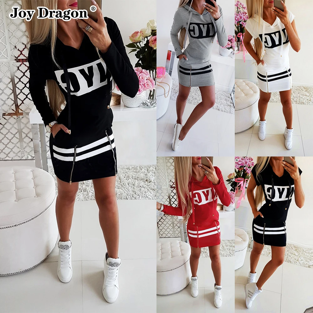 

Women Hoodies Dresses 2021 Summer Autumn Casual Party Bodycon Midi White Light Dress Beach Vintage Ladies Long Sleeve Clothes