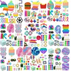 Набор антистрессовых игрушек в виде гамбургеров, комплект с нитями с мраморным узором, подарок для взрослых и детей, сжимаемые антистрессовые игрушки