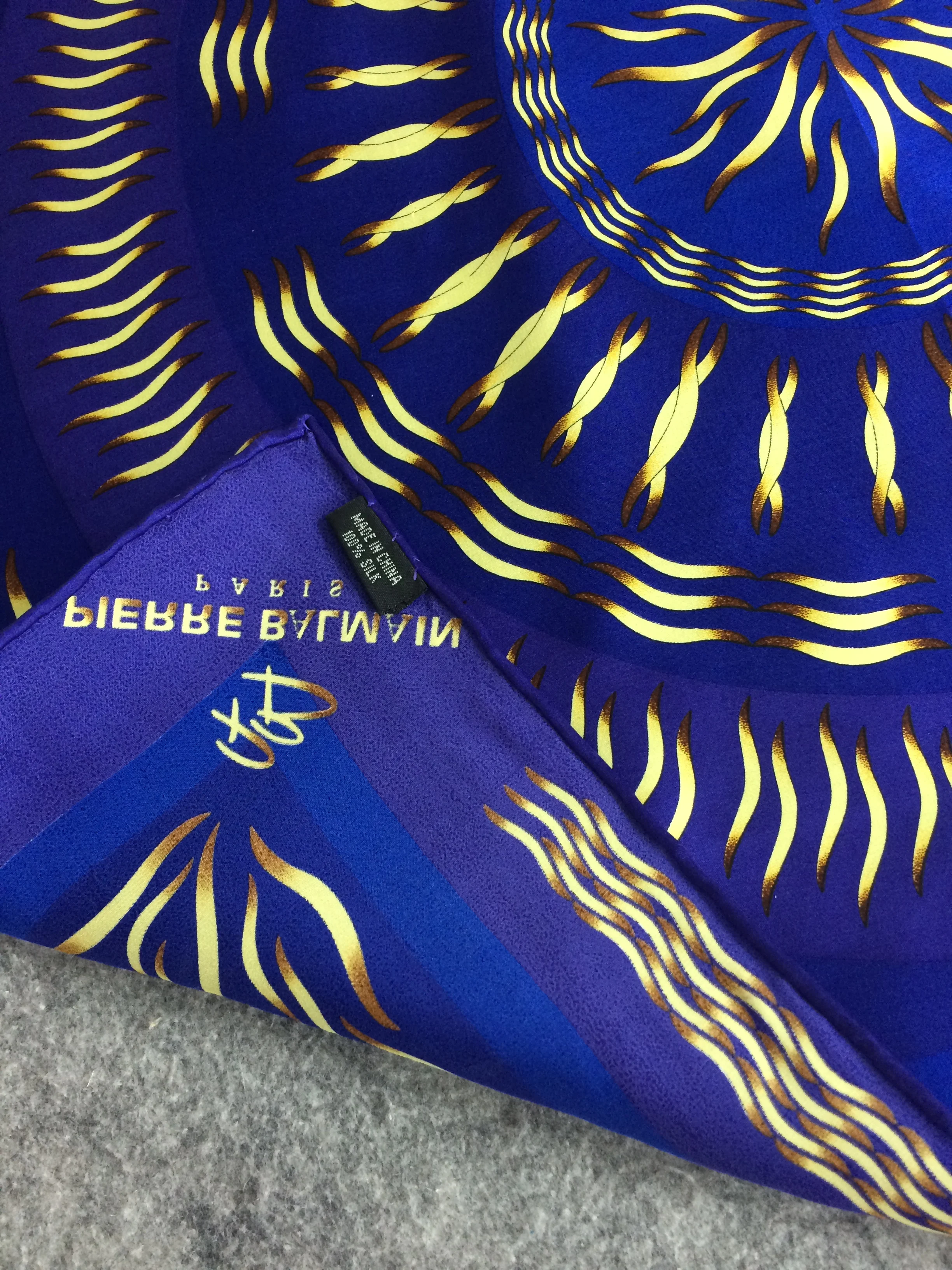 Женский маленький квадратный шарф из 100% шелка синий платок для волос 50x50 см 19 6 &quotx